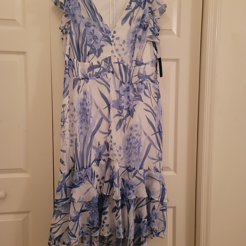 Tommy Hilfiger Blue Floral Midi Dress